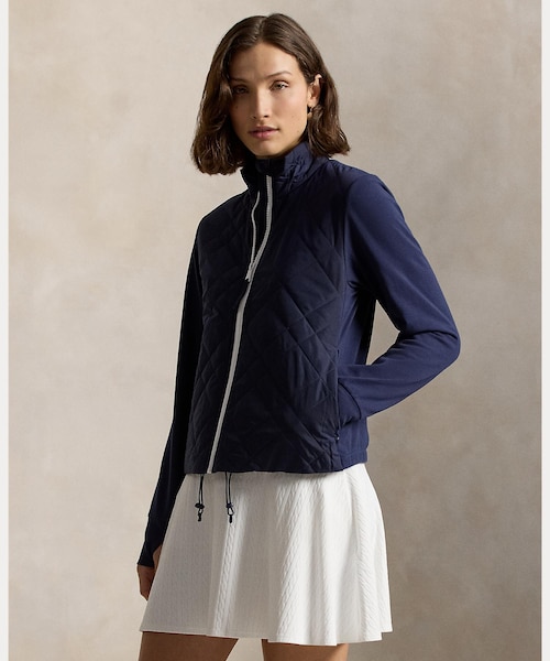 RLX）ハイブリッド キルテッドフロント テリー ジップ ジャケット