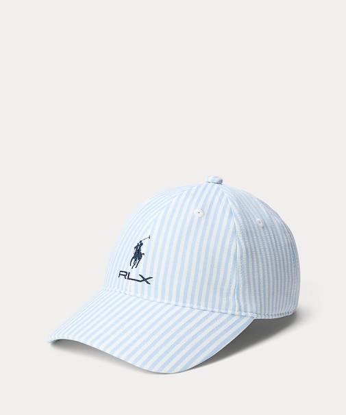 （RLX）ロゴ シアサッカー ボール キャップ