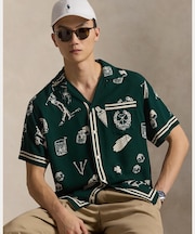 （RLX）クラシック フィット ゴルフプリント キャンプ シャツ