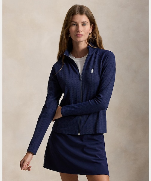 (RLX)ケーブル ストレッチジャカード ジップ ジャケット