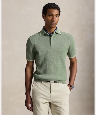 （POLO GOLF）ワッフルニット コットン ポロ セーター