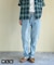 【再入荷】WEB限定 ウエストリブ デニム サルエルパンツ
