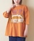 21/-OE天竺 カットソー パウダー加工 切替 ビッグ Tシャツ