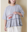 21/-天竺 裾フリル メロウ プルオーバー Tシャツ