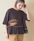 21/-天竺 裾フリル メロウ プルオーバー Tシャツ