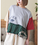 21/-天竺 裾フリル メロウ プルオーバー Tシャツ