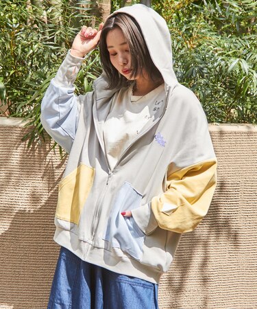 40スムース UVカット ジップアップ パーカー