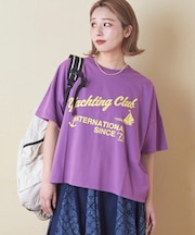 32/-天竺 オゾン加工 ネオン プリント Tシャツ