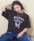 トンプキン天竺 ケミカル加工 ロゴ プリント Tシャツ