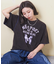 トンプキン天竺 ケミカル加工 ロゴ プリント Tシャツ