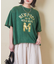 トンプキン天竺 ケミカル加工 ロゴ プリント Tシャツ