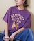 トンプキン天竺 ケミカル加工 ロゴ プリント Tシャツ
