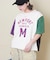 トンプキン天竺 ケミカル加工 ロゴ プリント Tシャツ