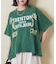 トンプキン天竺 ケミカル加工 リメイク風 切替 ビッグTシャツ