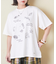 32/-スラブ天竺 マリン 刺繍 Tシャツ