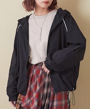 ナイロン ドルマン フード ジャケット