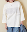 21/-OE天竺 布帛 切替 Tシャツ