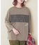 21/-OE天竺 布帛 切替 Tシャツ