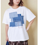 デニム パッチワーク モチーフ Tシャツ