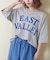 21/-天竺 ケミカル加工 ロゴパッチ Tシャツ