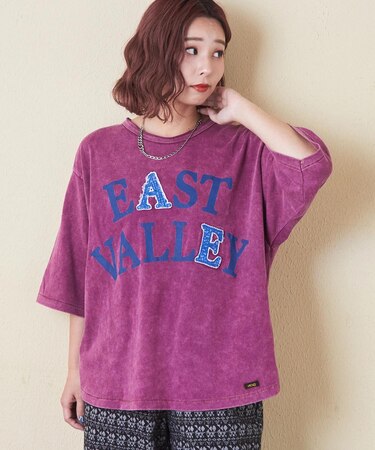 21/-天竺 ケミカル加工 ロゴパッチ Tシャツ
