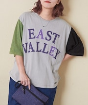 21/-天竺 ケミカル加工 ロゴパッチ Tシャツ