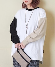 20/-OE天竺 無地 ビッグ ロンT
