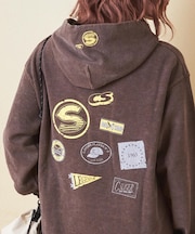 スノーウォッシュ 裏毛 バックプリント スウェット プルオーバー パーカー