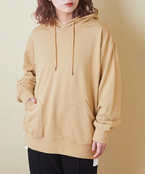 32s裏毛 パウダー加工 スウェット プルオーバー パーカー