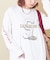 10/-スラブ天竺 袖プリント ロング Tシャツ
