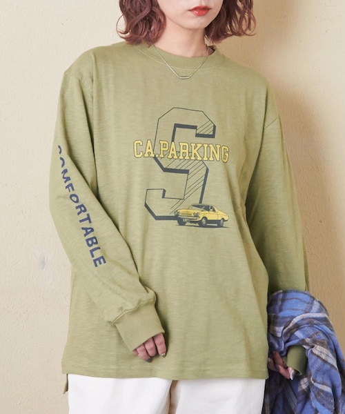ジャーナルスタンダードレサージュDUB プリント 長袖Tシャツ コットン100% journal standard L'essage｜ジャーナルスタンダードレサージュ