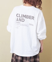 10/-スラブ天竺 バックプリント ビッグ Tシャツ