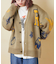 カレッジ ロゴ モチーフ ジャガード ニット カーディガン
