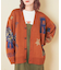 カレッジ ロゴ モチーフ ジャガード ニット カーディガン