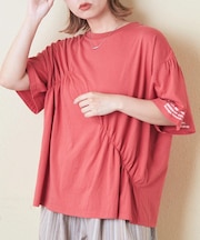 32/-天竺 シャーリング 半袖 Tシャツ