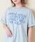 21/-OE天竺 汗染み防止 加工 ロゴプリント Tシャツ