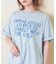 21/-OE天竺 汗染み防止 加工 ロゴプリント Tシャツ