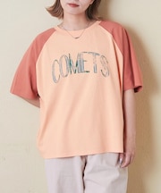 21/-OE天竺 汗染み防止 加工 ラグラン Tシャツ