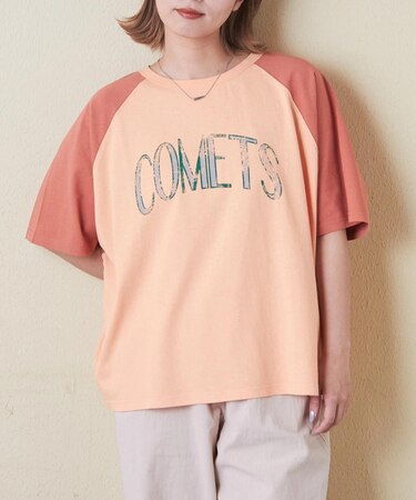 21/-OE天竺 汗染み防止 加工 ラグラン Tシャツ