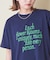 21/-シルケット風天竺 接触冷感 ロゴプリント Tシャツ