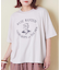 32/-天竺 前後 プリント Tシャツ