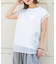32/-天竺 シアー レイヤード Tシャツ