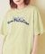 21/-OE天竺 ロゴ 刺繍 ドルマン Tシャツ