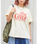 32/-OE天竺 ロゴプリント Tシャツ