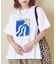 32/-OE天竺 グラフィック プリント スクエア Tシャツ