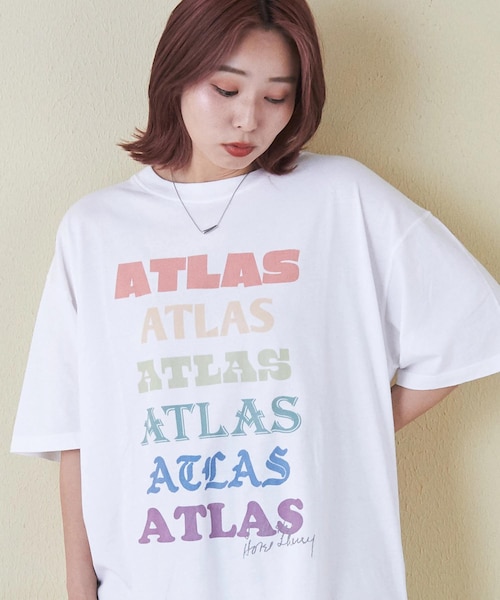 32/-ピーチ起毛 天竺 オゾン加工 ビッグ Tシャツ｜キューブ