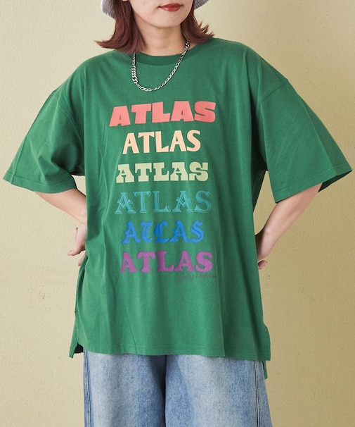 32/-ピーチ起毛 天竺 オゾン加工 ビッグ Tシャツ