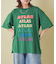 32/-ピーチ起毛 天竺 オゾン加工 ビッグ Tシャツ