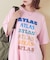 32/-ピーチ起毛 天竺 オゾン加工 ビッグ Tシャツ