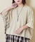 26/-天竺 パウダー加工 2WAY スリーブ Tシャツ